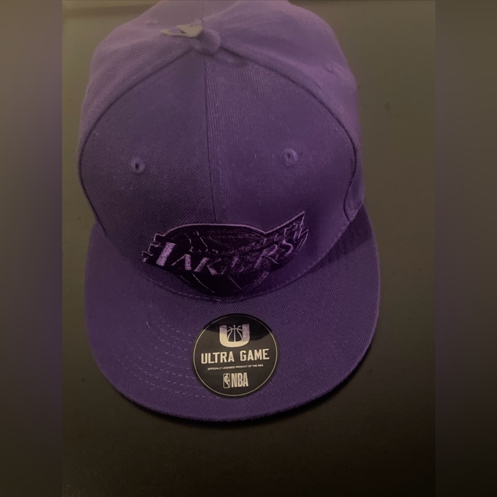 Los Angeles Lakers Snapback Hat Purple Ultra Game One Size Unisex Adult